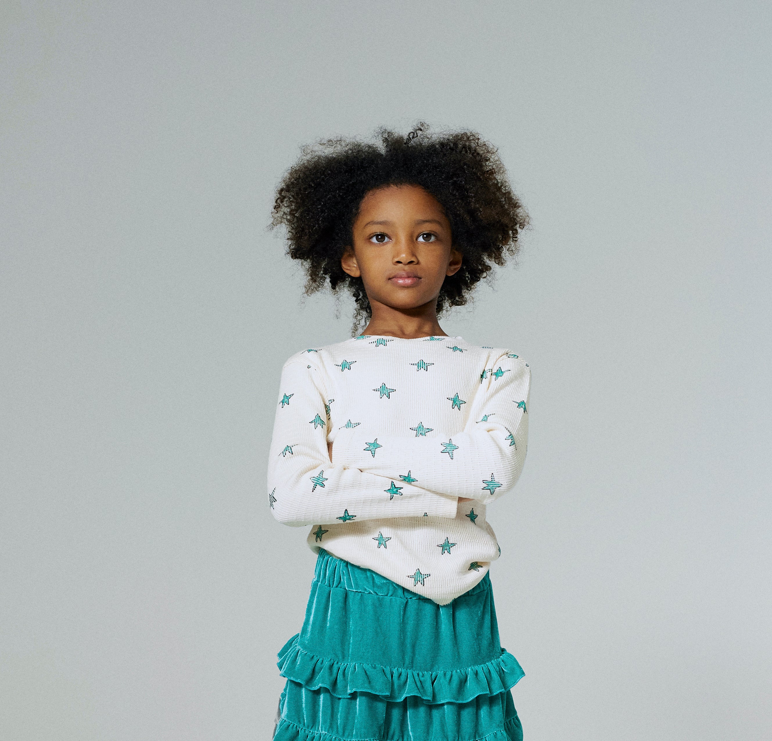 The Campamento Long Sleeve Top - White Star