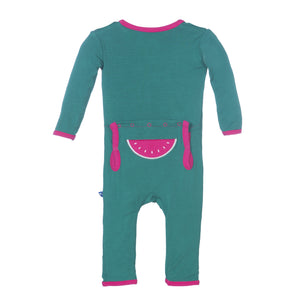 Kickee Pants Watermelon Applique Coverall