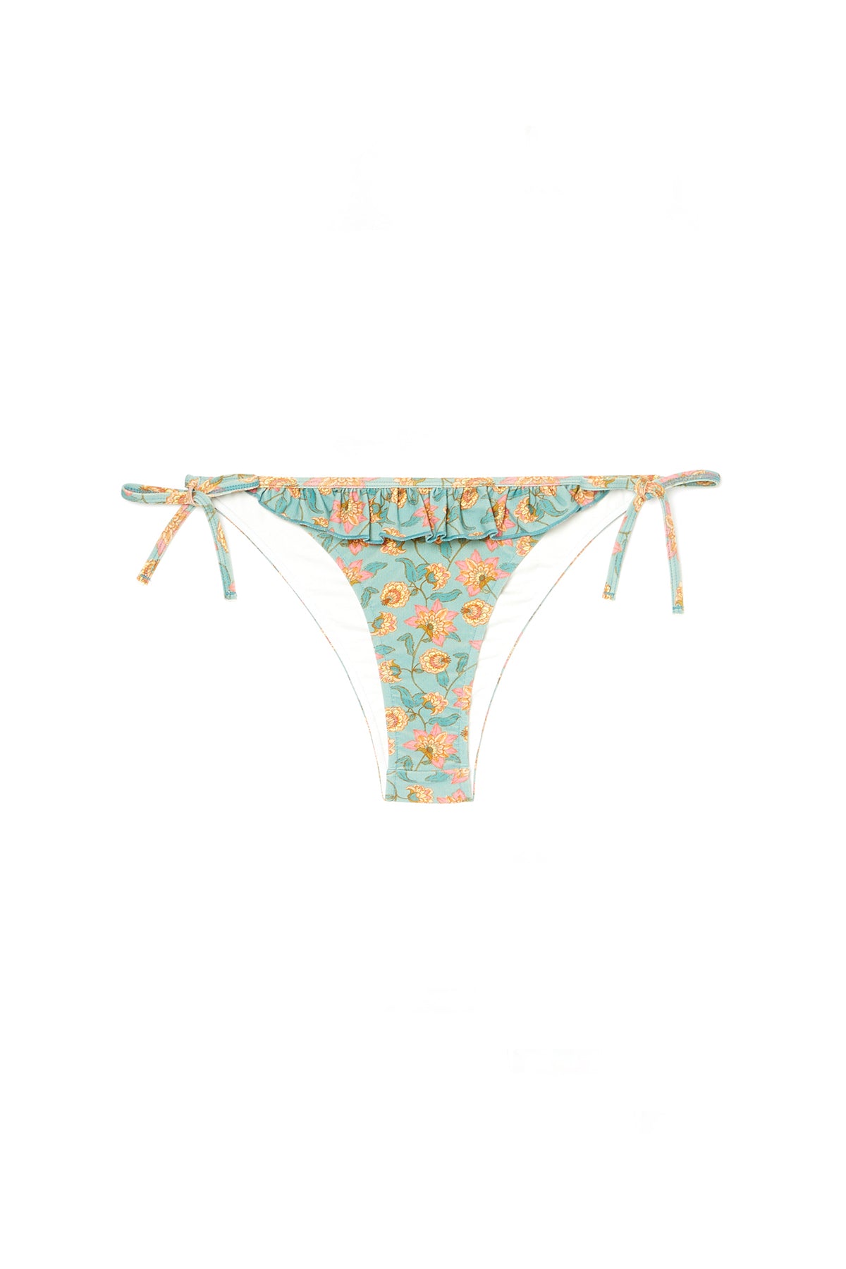 Louise Misha Salia Bikini Bottom - Turquoise Flowers