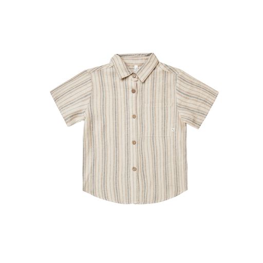 Rylee + Cru Short Sleeve Shirt - Rustic Stripe